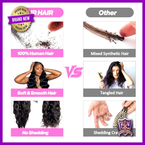 4 Bundles 100% Brazilian Virgin Hair Body Wave Extensions 18-24 Inch